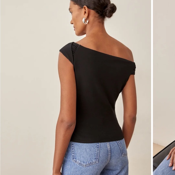 Reformation Cello Knit Top Black - Size L - Picture 3 of 3